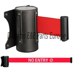 Wall Mount Retractable Barriers strap 'No Entry'