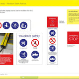 5 in 1 Safety Signage Travelator EN115